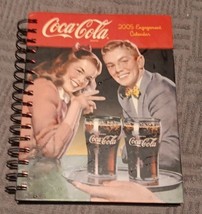 Coca Cola 2005 Engagement Calendar Spiral Bound Coke Collectible Month Week Tabs - $49.50