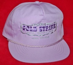 Vintage Gold Strike C ASIN O Jean Nevada Hat Cap Purple Auto Truck Plaza Hotel - £13.23 GBP