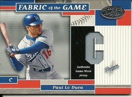 2002 Leaf Certified Materials Fabric Of The Game Position Paul Lo Duca 91 01/50 - £11.78 GBP