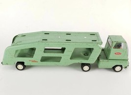 Vintage Tonka Truck Metal Pressed Steel Light Green Truck Mound Minn Trailer 19" - £46.73 GBP