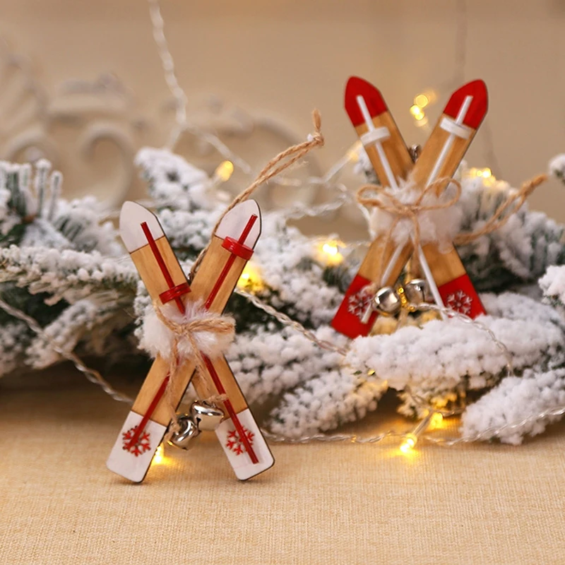 Christmas Hanging Pendants Sleigh Xmas Tree Home Decor  Ornament Dollhouse - £7.43 GBP+
