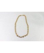 Vintage 80s Napier Gold Brushed Mariner Chain Link Clasp Necklace 28&quot; St... - £39.74 GBP
