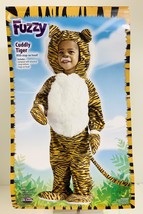 Fun World Fuzzy Toddler Cuddly Tiger Halloween Costume Jumpsuit ~Size 3T... - £15.80 GBP