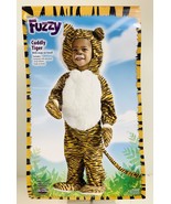 Fun World Fuzzy Toddler Cuddly Tiger Halloween Costume Jumpsuit ~Size 3T... - $27.50 CAD