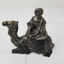 Camel Incense Burner Exotic Persian Robed Rider Cast Brass French Small Vtg - £14.82 GBP