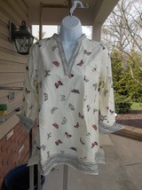 Nwt Coldwater Creek Butterfly Print Tunic Xs $98 - £27.64 GBP