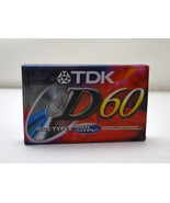 1 TDK D60 Blank Audio Cassette Recording Tape 60 Min High Output - New S... - $89.33 MXN