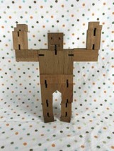 David Weeks Studio AreaWare Articulated Poseable Wooden CubeBot - £10.99 GBP