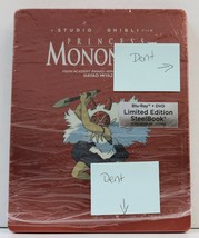Princess Mononoke Blu-Ray Steelbook DVD Limited Edition 2-Disc (Dented C... - £19.97 GBP