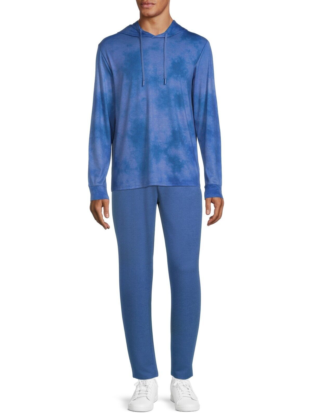 George Men's Relaxed Soft Knit Lounge Hoodie, Blue Size S(34-36) Item image 5
