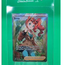 Pokémon TCG Sword &amp; Shield Rebel Clash Sonia Full Art Trainer 192/192 NM/M - $52.05