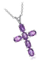supermodel 925 Sterling Silver Cross Necklace for Women with - £174.93 GBP