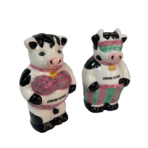 Cows In Swimsuits Ceramic Cayman Islands Souvenir Salt And Pepper Shaker... - $9.47