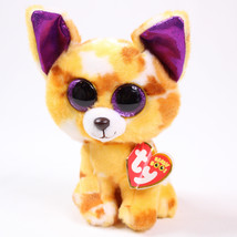 TY Beanie Boo Pablo The Chihuahua Purple Glitter Eyes Rare 6&quot; Plush Dog Toy 2017 - £6.22 GBP