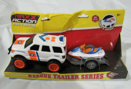 MAXX ACTION Fire &amp; Rescue Trailer Series w/Lights &amp; Sound Coast Guard Vehicle - £15.74 GBP
