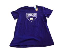 NWT New Washington Huskies adidas Baseball Women&#39;s Medium T-Shirt - £15.54 GBP
