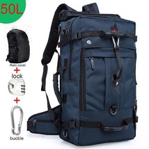 50L Waterproof Travel Backpack Men Women Multifunction 17.3 Laptop Backpacks Mal - £73.06 GBP