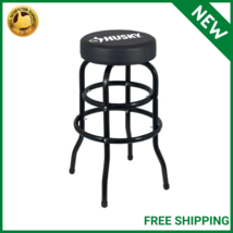 Shop Stool Cushioned 360° Swivel Seat 29 in. Workshops Game Rooms Bar Chair - £54.02 GBP