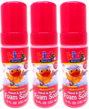 LOT 3 x Kids X.Care CHERRY Scent Moisturizing Hand &amp; Body Foam Soap 5 Oz... - $408.64 MXN