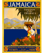 20x30"Decoration CANVAS.Interior room design art.Jamaica Gem of Tropics.6444 - £50.31 GBP