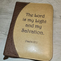 Bible Book Cover Case Soft Touch Classics The Lord Is My Light Psalm 27:1 - $9.50