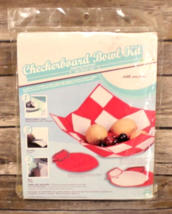 New!!  Checkerboard Bowl with Coasters Craft Kit By Prym-Dritz Iron~Cut-... - $7.89