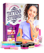 Glitter Tattoo Kit for Kids - Glitter &amp; Metallic Fake Tattoos for Girls ... - €18,89 EUR
