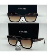 Brand New Chanel CH5417 Tortoise Brown Square Acetate Sunglasses – Authe... - $284.20