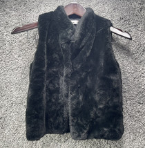 Women’s Epic Threads Outerwear Collection Black Faux Fur Vest Size Medium - $23.67