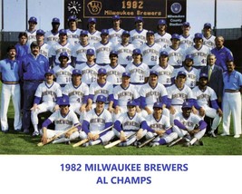 1982 Milwaukee Brewers 8X10 Team Photo Mlb Baseball Picture Al Champs - $4.94