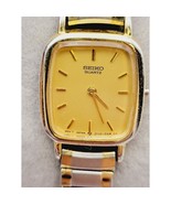 Vtg Seiko Watch Women Gold Tone Rectangle 2Y00-5A09 PARTS ONLY - €17,46 EUR