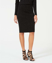 XOXO Womens Metallic Striped Pencil Skirt, Size Medium - £19.46 GBP