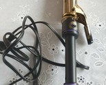 Hot Tools Pro Signature M Gold Curling Iron 1 1/2&quot; Inch Long Lasting  - £14.18 GBP