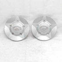 2x Hyundai  52960-29670 Fits 1999-2000 Elantra 6&quot; Silver Plastic Center ... - $26.97