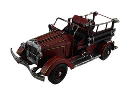 Scratch &amp; Dent Red Antique Style Fire Engine 15 in. Vintage Finish Metal - £36.34 GBP