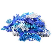 Happy Birthday Confetti For Table - Blue Table Confetti Sprinkling Scatt... - £13.58 GBP