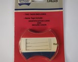 Vintage American Tourister Suitcase Luggage Name Tags 2 1991 Red White B... - $12.74