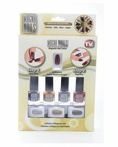 As Seen On TV Magna Nails Metallic Collection 4 Color Nail Polish Set NEW! - £10.58 GBP