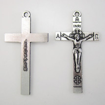 100pcs of Jerusalem INRI Rosary Necklace Crucifix Cross Pendant - £20.15 GBP