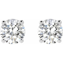 14K White 1 CTW Lab-Grown Diamond Stud Earrings - £1,533.53 GBP