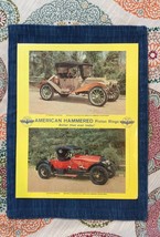 Framed Vtg Advertising Puzzle American Hammered Piston Rings Roadster Be... - $38.65