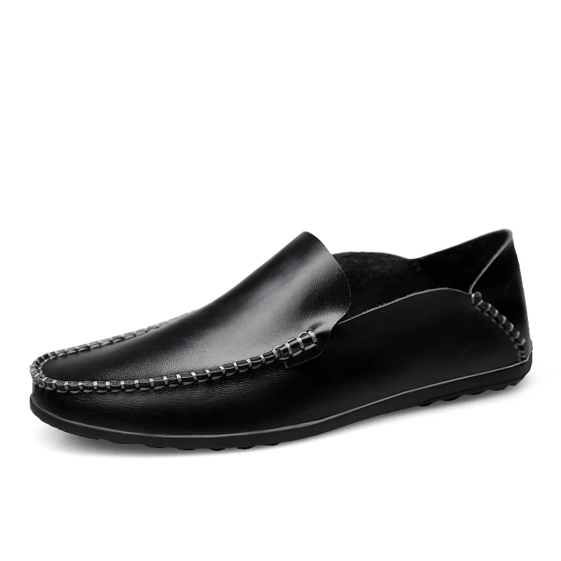 New Summer Mens Casual Leather Loafers Men Loafer Shoes Lightweight Snea... - £34.96 GBP