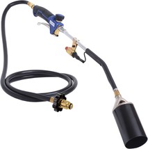 Ignitor Heavy Duty Weed Burner Propane Torch Kit, Blue/Black, Flame King - £49.14 GBP