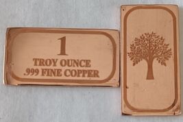 1 Oz, Lingotto D'Argento In Rame .999 Fine, Rame Puro Finitura Lucida, 1 Pz - $18.30