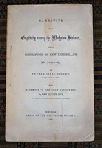 XRARE: 1856 Narrative of a Captivity Among the Mohawk Indians; New Netherland - £151.82 GBP