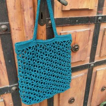 Hoooked Everyday Essentials DIY Kit W/Eco Barbante Yarn-Trogir Bag - Petrol PAK2 - £18.77 GBP