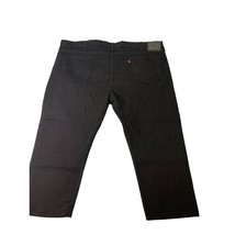 Levis Black Label 502 48x32 Black Straight Leg Jeans Relaxed - £26.69 GBP