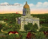 State Capitol &amp; Governor&#39;s Mansion at Frankfort &quot;In Old Kentucky&quot; Postca... - $4.99