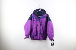 Deadstock Vintage 90s Columbia Womens Small Spell Out 2 In 1 Winter Jacket Coat - £81.76 GBP