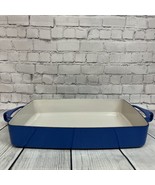Vintage DANSK KOBENSTYLE Blue Enamel 11&quot; x 8” Rectangle Baking Pan - $101.87 CAD